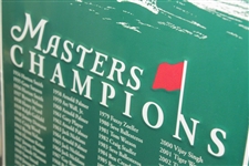 2020 Masters Tournament 'Champions' Metal Wall Sign - 1934 Horton Smith to 2019 Tiger Woods!