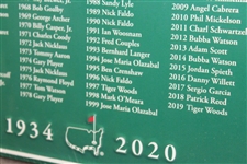 2020 Masters Tournament 'Champions' Metal Wall Sign - 1934 Horton Smith to 2019 Tiger Woods!