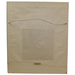 Arnold Palmer Signed Pencil Sketch Print with Letter from Arnold Palmer Co - Framed JSA ALOA
