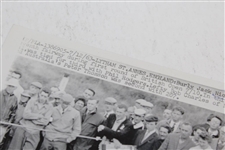 Jack Nicklaus Signed 1963 OPEN Press Photo - Hitting Out of Sand