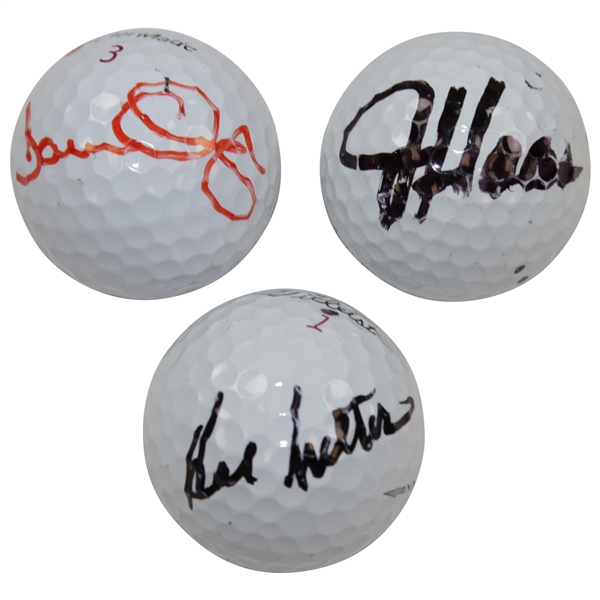 Hal Sutton, Jay Haas, & Signed Personal Used Golf Balls JSA ALOA