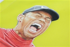 Tiger Woods Signed Custom 1/1 Painted 2019 Masters Embroidered Flag JSA FULL #BB22391