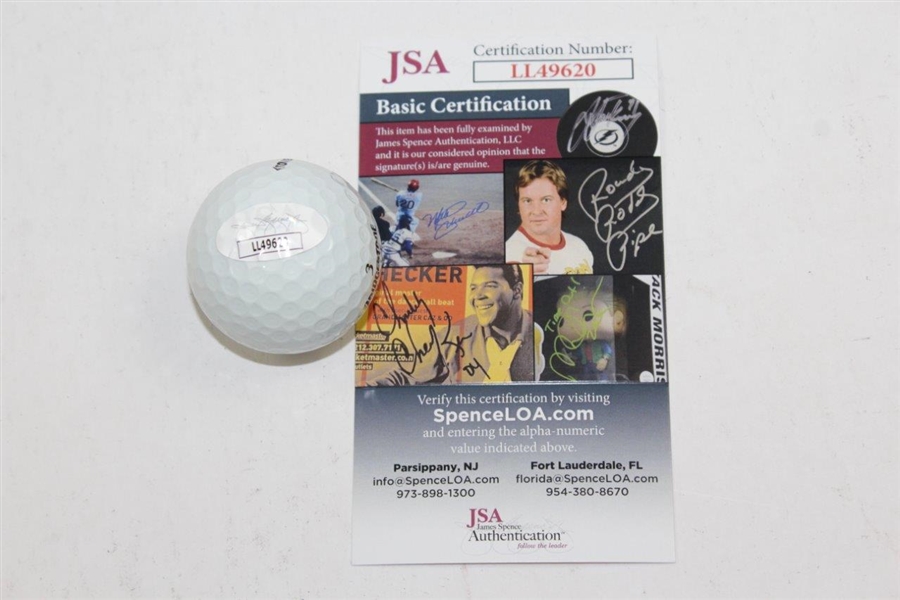Greg Norman Signed The Players Logo Golf Ball JSA #LL49620
