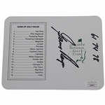 Gary Player Signed Augusta National Golf Club Scorecard with Years Won Notation JSA #LL49612
