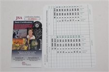 Gary Player Signed Augusta National Golf Club Scorecard with Years Won Notation JSA #LL49612