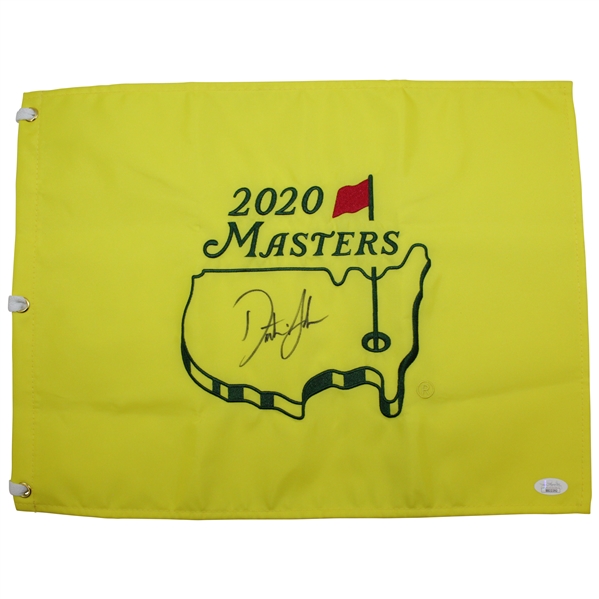 Dustin Johnson Signed 2020 Masters Embroidered Flag JSA FULL #BB22392