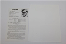 Billy Casper Signed Photo & Program Page JSA ALOA