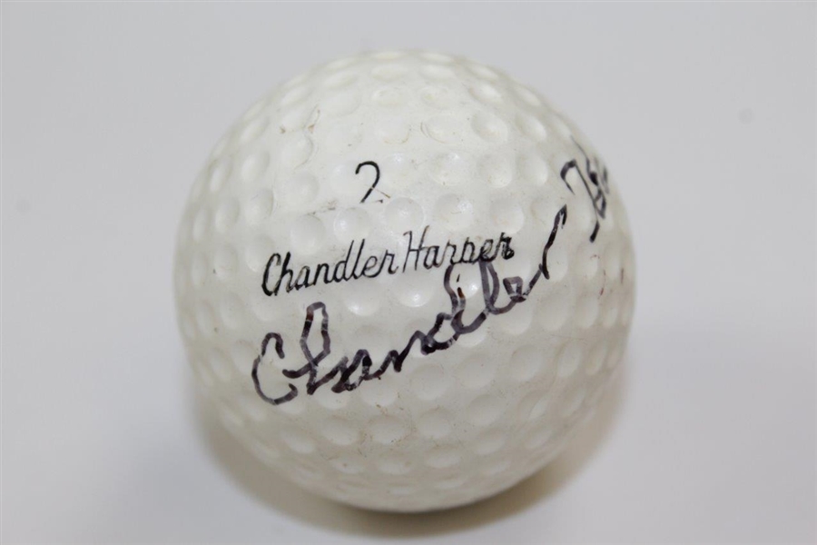 Chandler Harper Signed Personal Model Golf Ball JSA ALOA