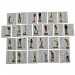 Full Set of Twenty-Five (25) 1939 Players Cigarette Golf Cards