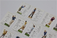 Full Set of Twenty-Five (25) 1939 Players Cigarette Golf Cards