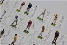 Full Set of Twenty-Five (25) 1939 Players Cigarette Golf Cards
