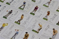 Full Set of Twenty-Five (25) 1939 Players Cigarette Golf Cards