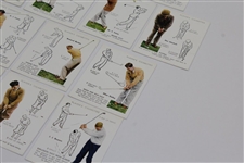 Full Set of Twenty-Five (25) 1939 Players Cigarette Golf Cards