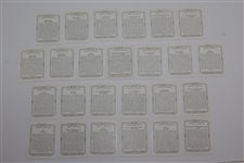 Full Set of Twenty-Five (25) 1939 Players Cigarette Golf Cards