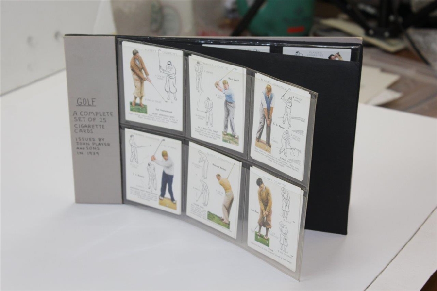 Full Set of Twenty-Five (25) 1939 Players Cigarette Golf Cards