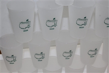 Twenty (20) Masters Tournament 2020 Logo Plastic Drinking Cups - Unused