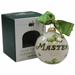 2020 Masters Tournament Hand Painted Ceramic Holiday Ornament in Original Box