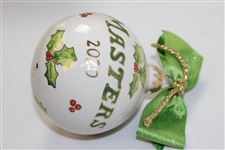 2020 Masters Tournament Hand Painted Ceramic Holiday Ornament in Original Box
