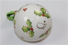 2020 Masters Tournament Hand Painted Ceramic Holiday Ornament in Original Box