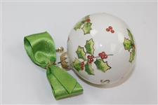 2020 Masters Tournament Hand Painted Ceramic Holiday Ornament in Original Box