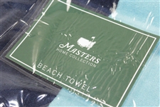 Masters Tournament Home Collection Lt Blue/Navy Beach Towel - Unopened