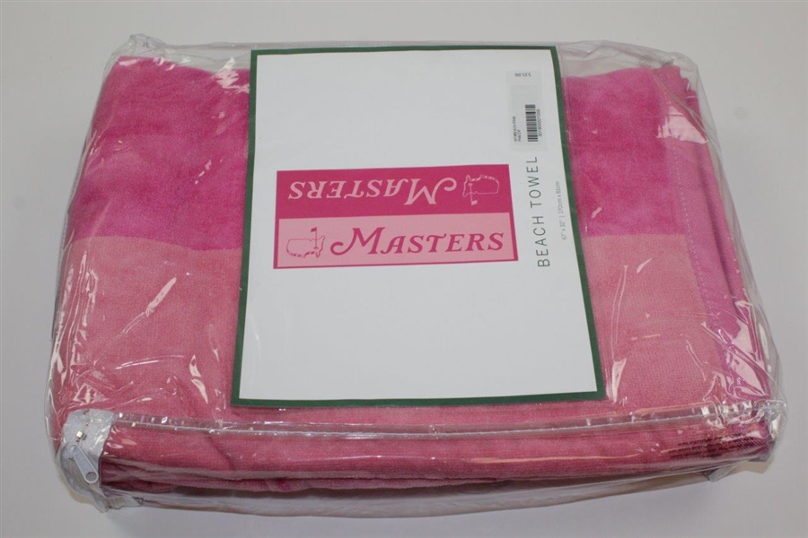 Masters Tournament Home Collection Lt Pink/Pink Beach Towel - Unopened