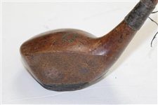 Spalding Gold Medal '23' Hickory Brassie Club with Sole Plate