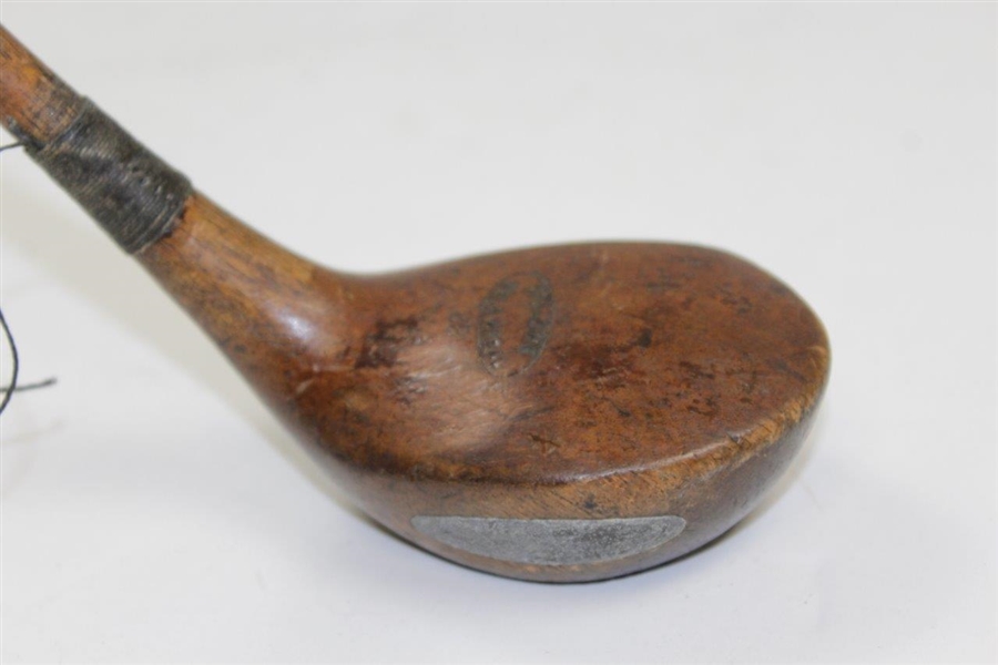 Spalding Gold Medal '23' Hickory Brassie Club with Sole Plate