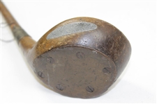 Spalding Gold Medal '23' Hickory Brassie Club with Sole Plate