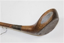 Spalding Gold Medal '23' Hickory Brassie Club with Sole Plate
