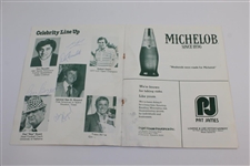 Roger Maris, Sarazen, Alan Shepard, Bear Bryant, & others Signed Charley Boswellis Program JSA ALOA