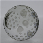 Tiffany & Co Luxury Leaded Crystal Art Glass Golf Ball Paperweight
