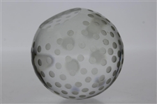 Tiffany & Co Luxury Leaded Crystal Art Glass Golf Ball Paperweight