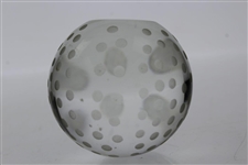 Tiffany & Co Luxury Leaded Crystal Art Glass Golf Ball Paperweight