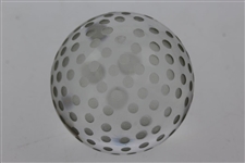 Tiffany & Co Luxury Leaded Crystal Art Glass Golf Ball Paperweight