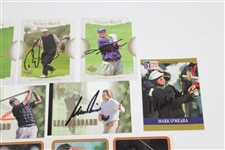 Fourteen (14) Signed Various Golf Cards by Watson, Player, & other JSA ALOA
