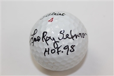 HOF Lee Roy Selmon Signed Golf Ball, Classic Bucs Hat, & Two Football Cards (RC) JSA ALOA