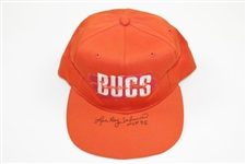 HOF Lee Roy Selmon Signed Golf Ball, Classic Bucs Hat, & Two Football Cards (RC) JSA ALOA