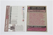 HOF Lee Roy Selmon Signed Golf Ball, Classic Bucs Hat, & Two Football Cards (RC) JSA ALOA