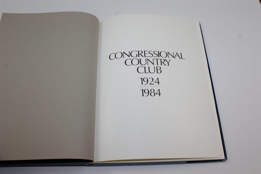 1984 'Congressional Country Club  1924-1984' Official Club History Book