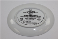 Pebble Beach Golf Links America's Famous Fairways 'The 7th at Pebble Beach' Ltd Ed Plate 