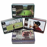 Tiger Slam Commemorative Golf Ball Tins for Masters, PGA, US Open, & OPEN Victories - Complete Set