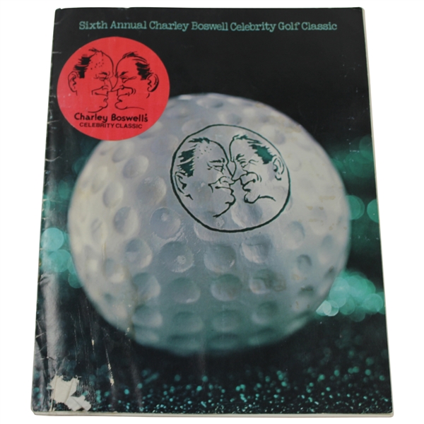 Roger Maris, Sarazen, Alan Shepard, Bear Bryant, & others Signed Charley Boswellis Program JSA ALOA