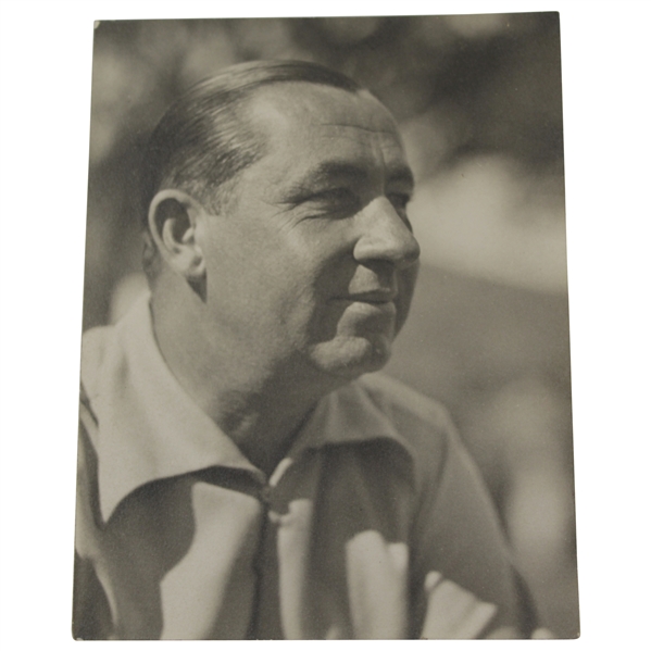 Walter Hagen Original Portrait Photo Used in Autobiography with Shelby Plyer Letter