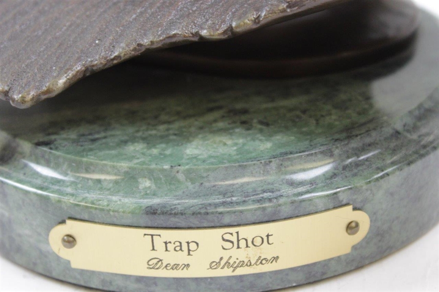 2001 Ltd Ed 'Trap Shot' Golfer Sculpture on Marble by Dean Shipston #270/2500 - Weighs 13lbs!