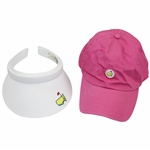 Masters Tournament Circle Logo Pink Hat with White Ladies Visor