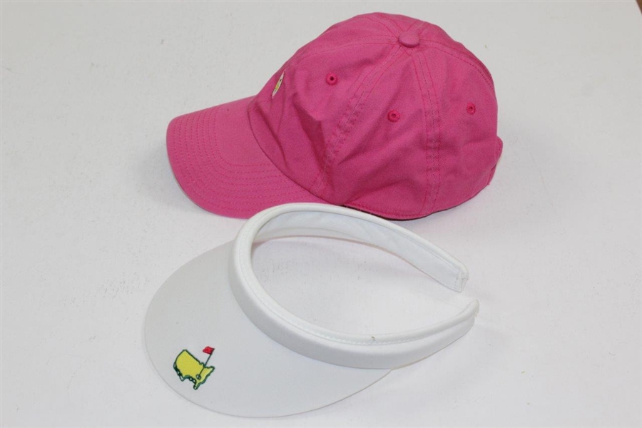 Masters Tournament Circle Logo Pink Hat with White Ladies Visor