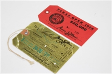 Two Tickets Signed by Champion Gene Littler - 1956 Texas Open & The Labatt Open JSA ALOA