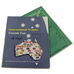 Kel Nagle Signed 1959 International Trophy Canada Cup Program & Pairing Sheet JSA ALOA