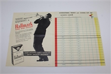 Kel Nagle Signed 1959 International Trophy Canada Cup Program & Pairing Sheet JSA ALOA